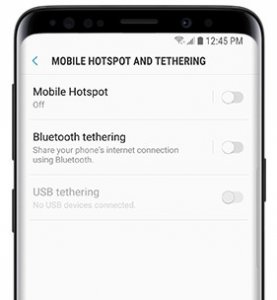 mobile data on your Samsung device