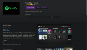 Add Spotify on Roku