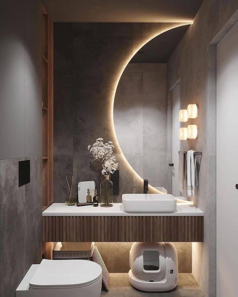 15 Modern Small Bathroom Lighting Ideas to Brighten Your Space ...