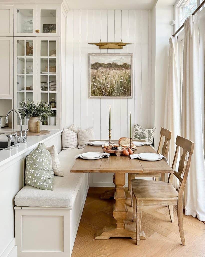 20 Small Farmhouse Breakfast Nook Ideas for a Warm and Welcoming ...